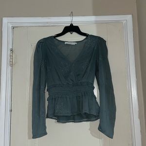 Floral Blouse with built in Tank Top